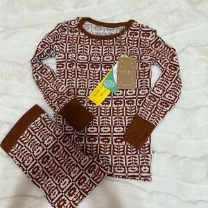 Wild woven retro‎ flower, print, two-piece girls pajamas set NWT various sizes